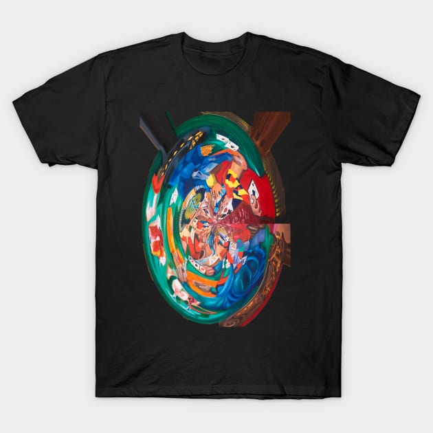 Digital I Poker Night Cut T-Shirt by Lavott4Art